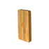 Fuchsia Metis compact bamboo power bank, portable phone charger with eco-friendly bamboo design for travel and home use.