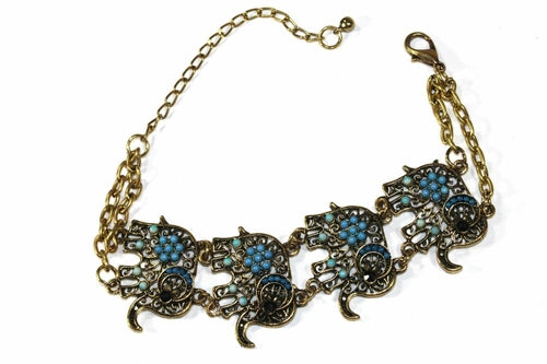 Colorful bead drop elephant bracelet by Silver Hestia featuring vibrant beads and a detailed elephant charm, handmade jewelry accessory.