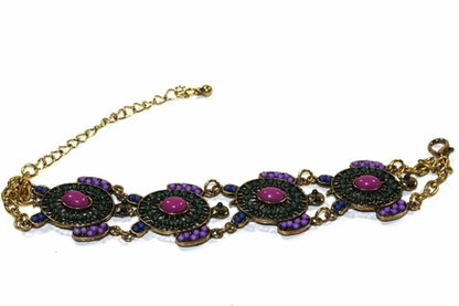 Colorful bead drop turtle bracelet by Silver Hestia featuring vibrant beads and a turtle charm, handcrafted jewelry accessory.