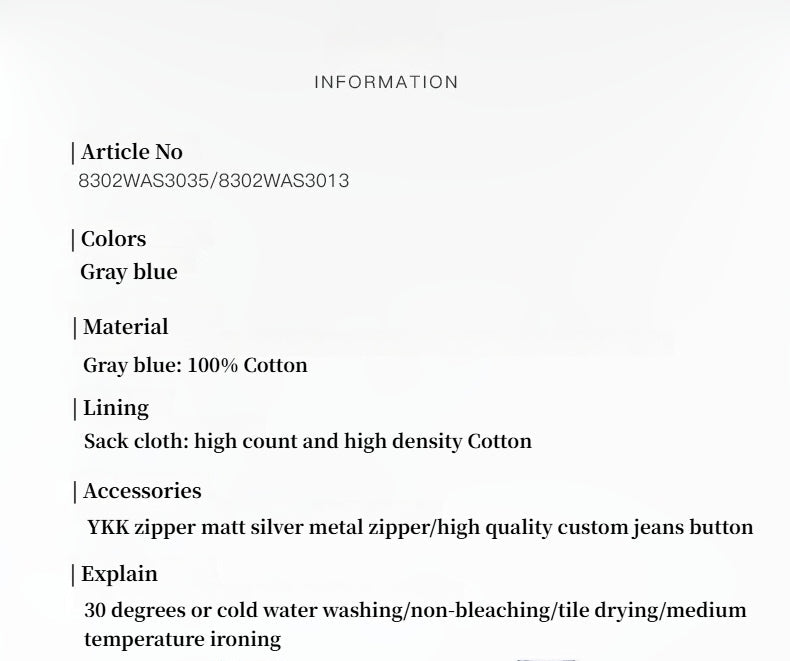 Brown Coeus long-staple cotton micro-stacked straight jeans, shown hanging as a casual jacket or coat style in natural fabric detail.