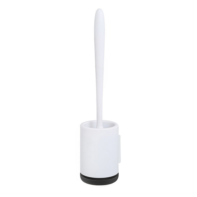 Teal Simba free punching bathroom floor cleaning head brush with sturdy handle for effective bathroom floor scrubbing.