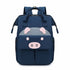 Maroon Asteria large capacity mummy bag with cute design, perfect for daily use, featuring multiple compartments and adjustable straps.