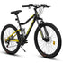 Carmine Juneberry TerraRush 26-inch mountain bike with shock absorber, 21-speed gear system, and rugged off-road tires.