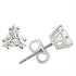 Rhodium 925 sterling silver earrings with AAA grade cubic zirconia from Turquoise Tiger, showcasing elegant jewelry design.