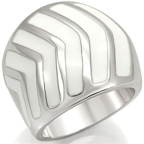 Rhodium brass ring with a sleek, polished finish from Turquoise Tiger, featuring no stones, designed for elegant everyday wear.