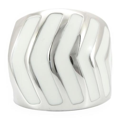 Rhodium brass ring from Turquoise Tiger featuring a smooth, polished surface without any stones, showcasing a sleek, modern design.