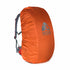 Orange waterproof backpack rain cover by Indigo Eurybia, designed for outdoor sports, fits 10L to 90L backpacks.