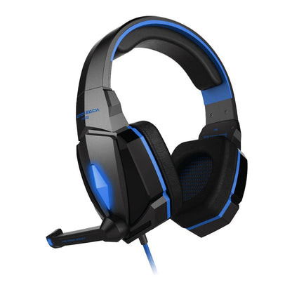 Maroon Asteria anti-noise gaming headset with cushioned ear cups and adjustable headband for immersive computer gaming audio.
