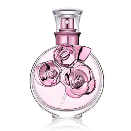Carmine Juneberry Flower and Fruit fragrance Soul Mate perfume bottle, 50ml, with floral and fruity scent in elegant packaging
