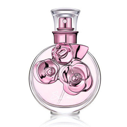 Carmine Juneberry Flower and Fruit fragrance Soul Mate perfume bottle, 50ml, with floral and fruity scent in elegant packaging