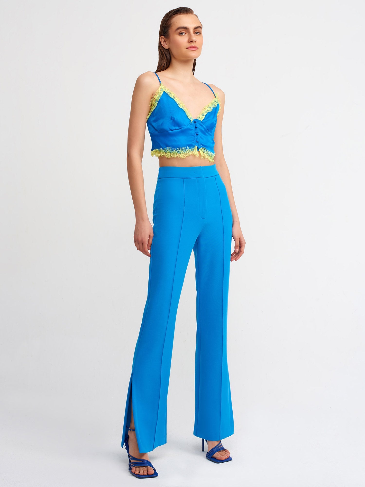 Lace detailed crop top from Ruby Dionysus, stylish women&