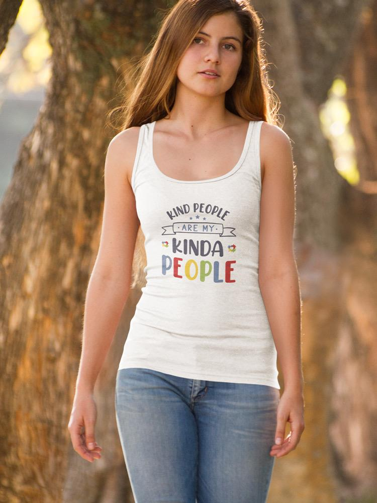 Kind People Are My People racerback tank top by Start2Finish with a stylish design, perfect for casual wear and expressing kindness.