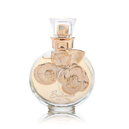 Carmine Juneberry Flower and Fruit Fragrance Soul Mate Perfume 50ml bottle, bodycare product with floral and fruity notes.