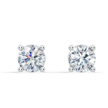 Start2Finish classic lab diamond stud earrings, 1/4 ct. tw., VS+ clarity, set in 14k white or yellow gold over sterling silver.
