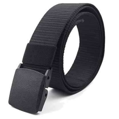 Black Lavender XGear tactical nylon belt with adjustable strap and plastic buckle, suitable for outdoor and military use