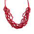 Six strand red magnesite necklace from Start2Finish featuring vibrant red magnesite beads and a stylish layered jewelry design.