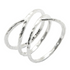 Sterling silver criss cross ring from Start2Finish showcasing a stylish and contemporary jewelry design.