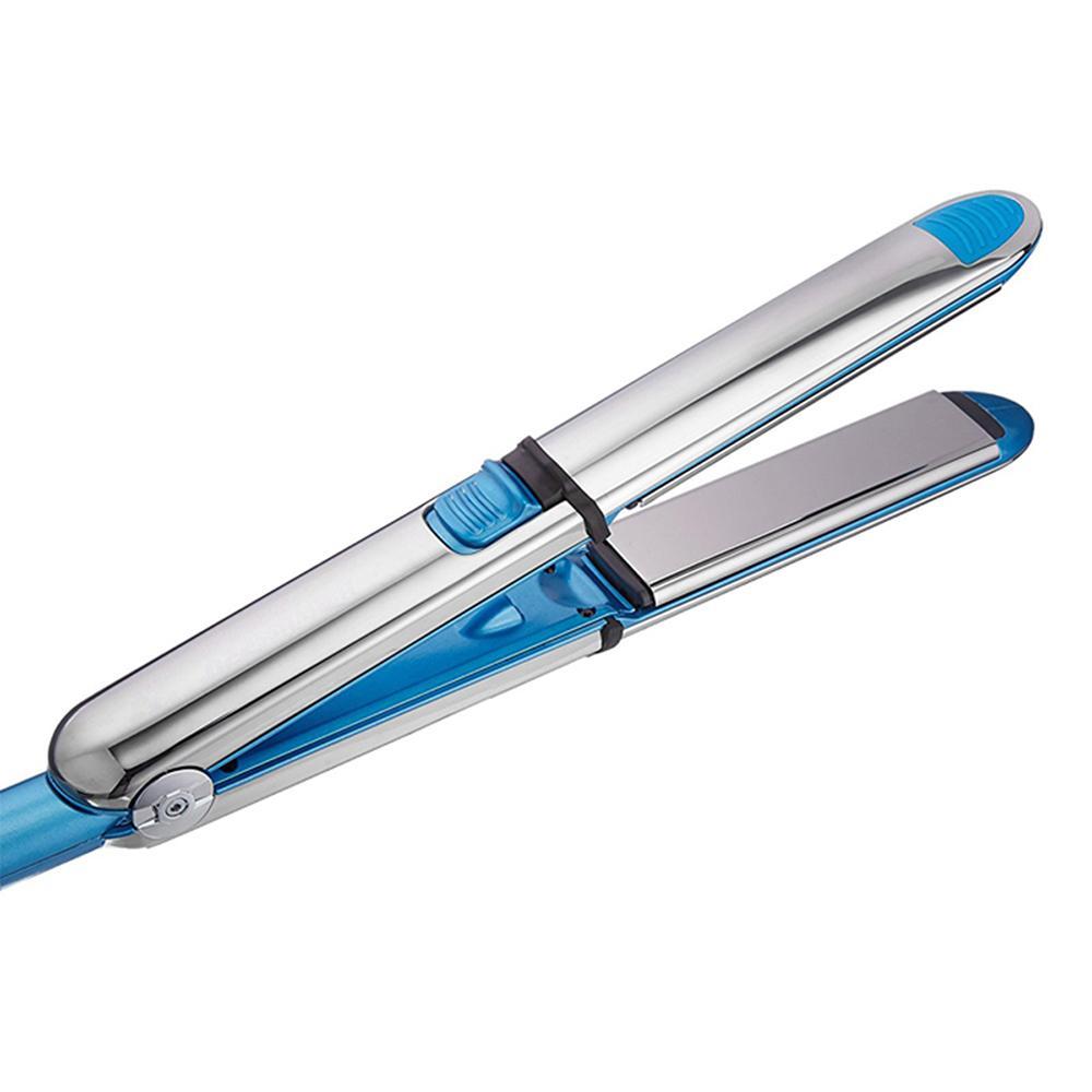 Maroon Asteria mini hair straightener for women, compact haircare tool with sleek design and ceramic plates for straightening hair.