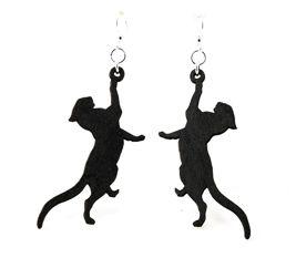 Red Sunflower playful cat earrings featuring charming cat-shaped dangle earrings with whimsical design.
