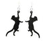 Red Sunflower playful cat earrings featuring charming cat-shaped dangle earrings with whimsical design.
