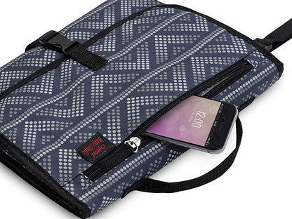 Maroon Asteria baby changing diaper bag with multiple pockets and adjustable straps, designed for parenthood and accessories.