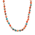 Multicolor Ocean Jade and Golden Wrap Necklace by Start2Finish, featuring vibrant beads and elegant jewelry design.
