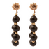 Start2Finish Carly black onyx complete loop gold post earrings with polished finish and elegant jewelry design.