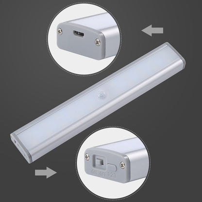 Salmon Lucky Let There Be Light 20 Motion LED lights with rechargeable battery, compact tech accessory with motion sensors.