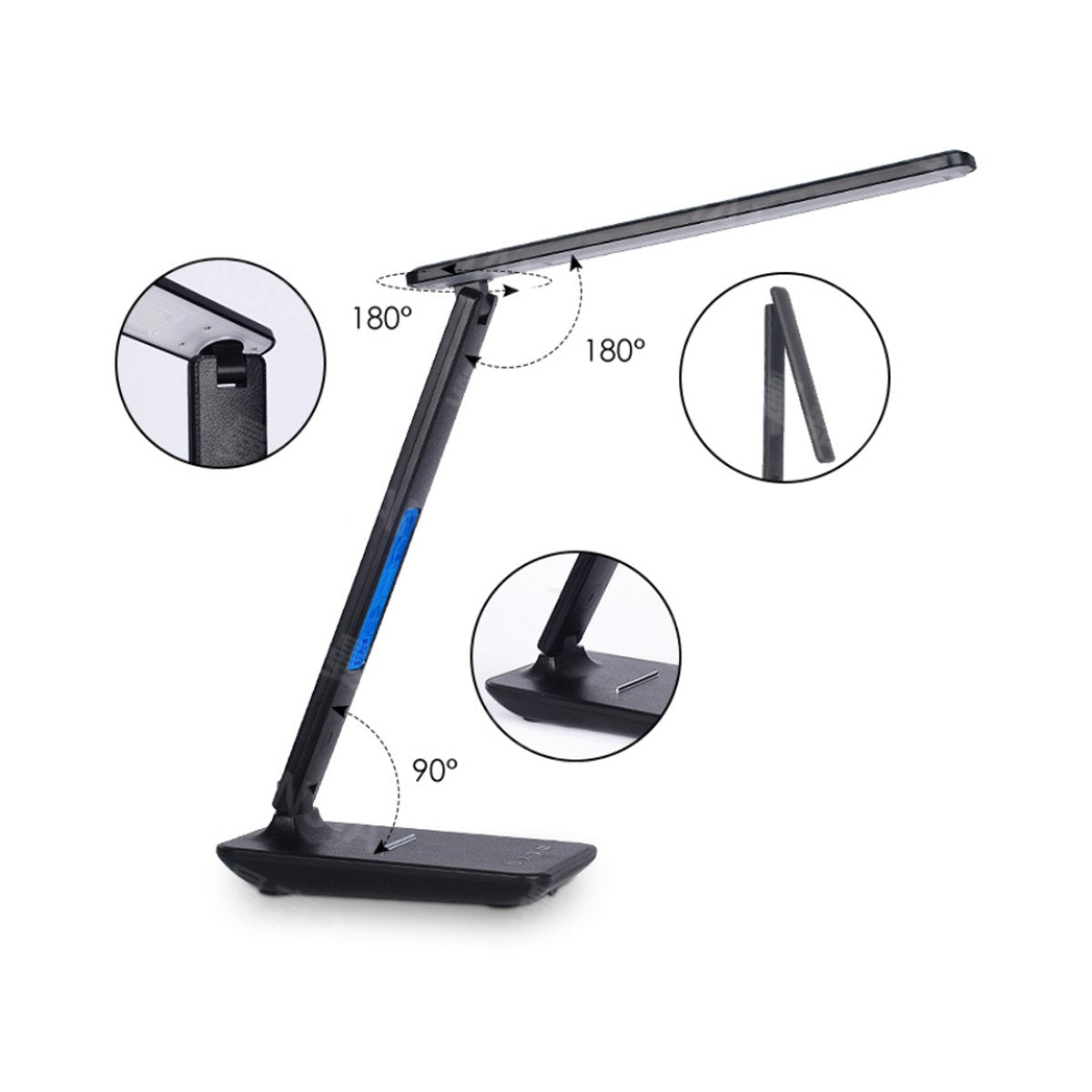 Salmon Lucky 3-in-1 Lamp with built-in phone charger, digital clock, and thermostat, featuring a modern tech accessories design.