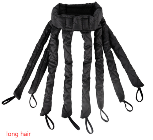Maroon Asteria heatless hair curlers with curling rod ribbon headband for gentle, natural curls in haircare.