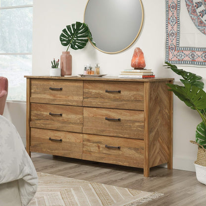 Sindoori Mango Premium Solid Wood Six Drawer Dresser