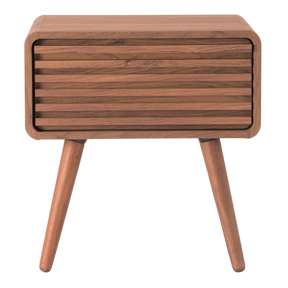 Wilson Slat Side Table by Start2Finish with a slatted wood design, featuring a sturdy tabletop and open lower shelf for storage.