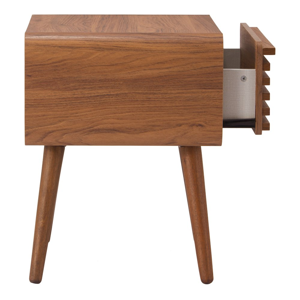 Wilson Slat Side/End Table by Start2Finish featuring a wooden slat design and sturdy legs for modern living room decor.