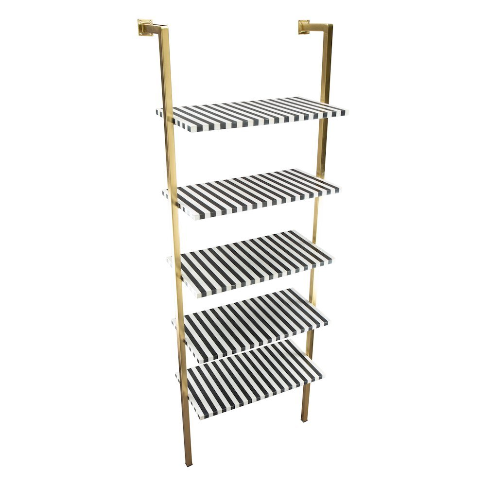 Multicolor Zebra Shelf by Start2Finish furniture, featuring a playful zebra design and vibrant color accents for stylish storage.