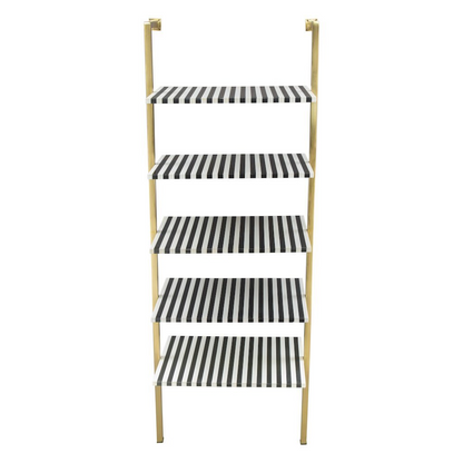 Multicolor Zebra Shelf by Start2Finish, a modern furniture piece with a playful zebra design and vibrant colors for stylish storage.