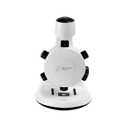 Start2Finish Scout Digital Microscope with six magnification lenses, educational STEM microscope for detailed scientific observation.