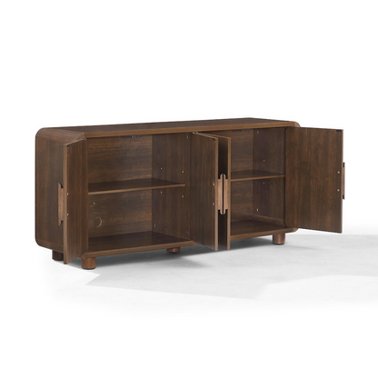 Start2Finish Millie Sideboard with sleek wood finish, featuring multiple storage compartments and modern design.