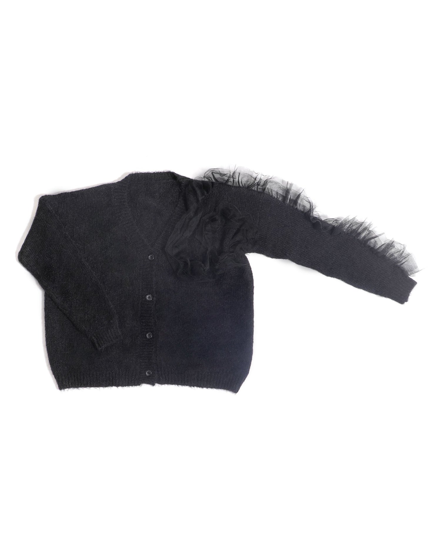 Azure Thanatos Collette Wool Blend Cardigan, cozy sweater with button details, in a soft wool blend fabric.