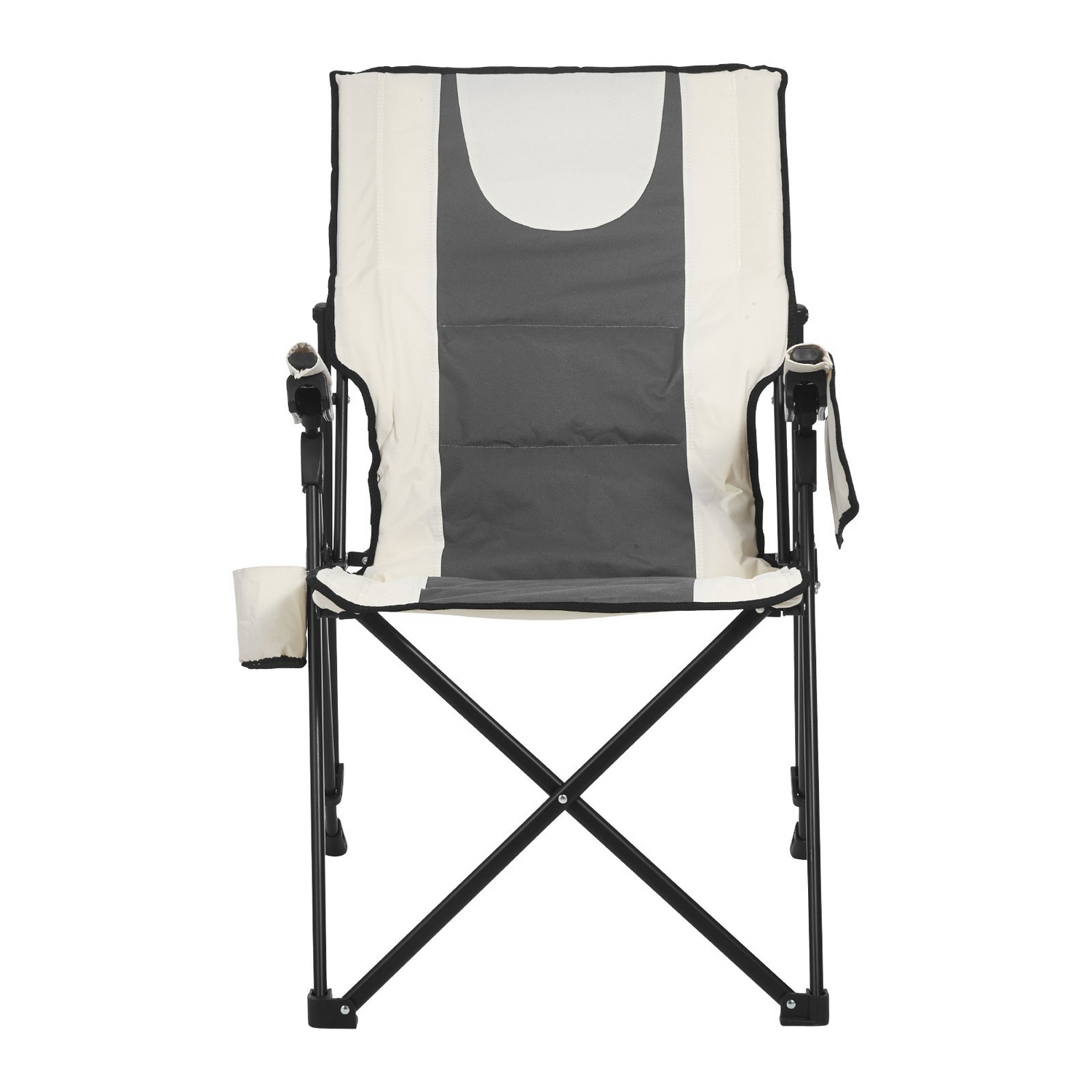 Start2Finish VEVOR outdoor folding camping chair with padded seat, armrest, headrest, 3 reclining positions, and 260lb capacity.