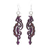 Red Sunflower Hippie Filigree Earrings featuring intricate metalwork and bohemian style, perfect for a relaxed, stylish look.