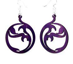 Red Sunflower Circle Art Earrings featuring intricate circular design and artistic details in a stylish jewelry piece.