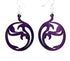 Red Sunflower Circle Art Earrings featuring intricate circular design and artistic details in a stylish jewelry piece.