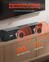 Start2Finish VEVOR 17-inch 2.0 channel soundbar with remote, Bluetooth, AUX, and 80W surround sound for TV and home theater.