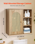 Start2Finish VEVOR bathroom wall cabinet with door, adjustable shelves, over toilet storage, wall-mounted organizer for laundry and bathroom.