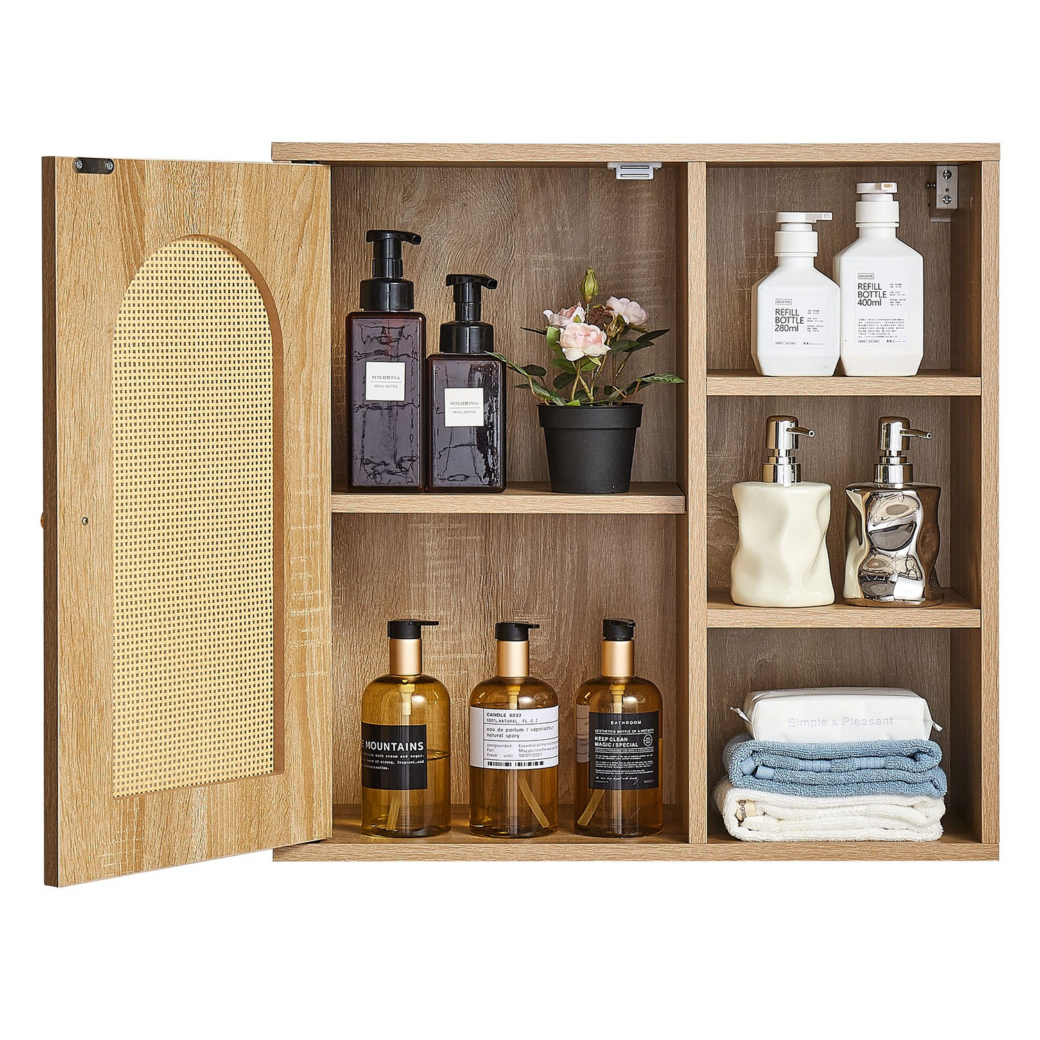 Start2Finish VEVOR bathroom wall cabinet with door, adjustable shelves, and over-the-toilet storage for kitchen or restroom organization.