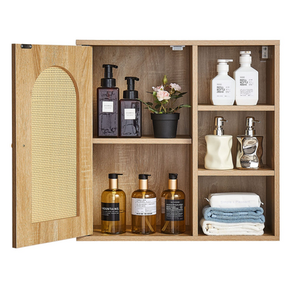 Start2Finish VEVOR bathroom wall cabinet with door, adjustable shelves, and over-the-toilet storage for kitchen or restroom organization.