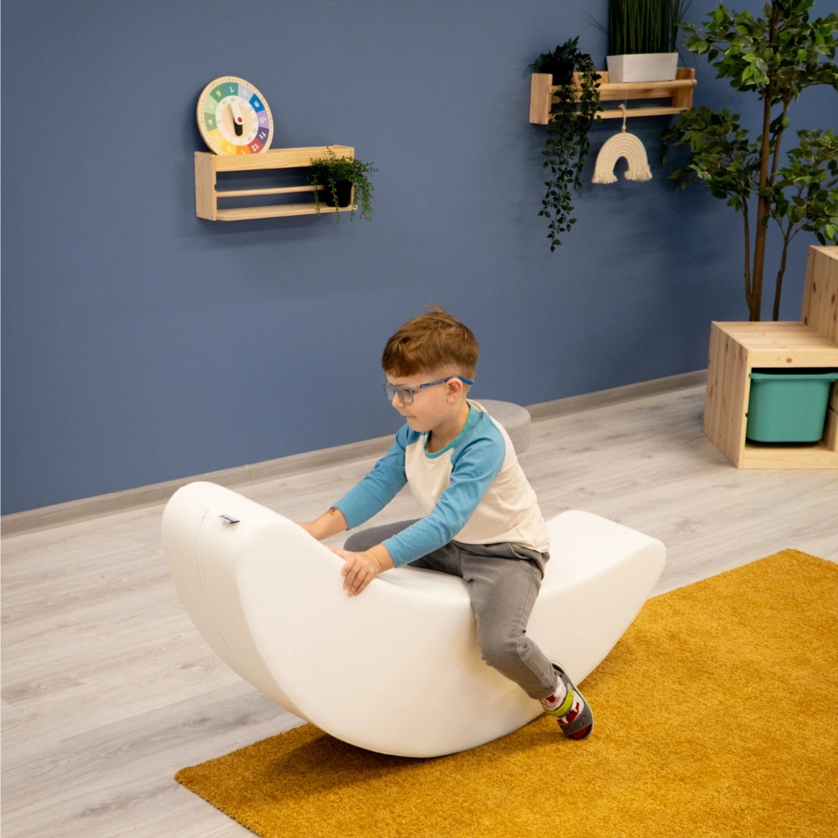 Blush Apricot furniture banana-shaped decorative piece on a neutral background, showcasing unique design and vibrant color.