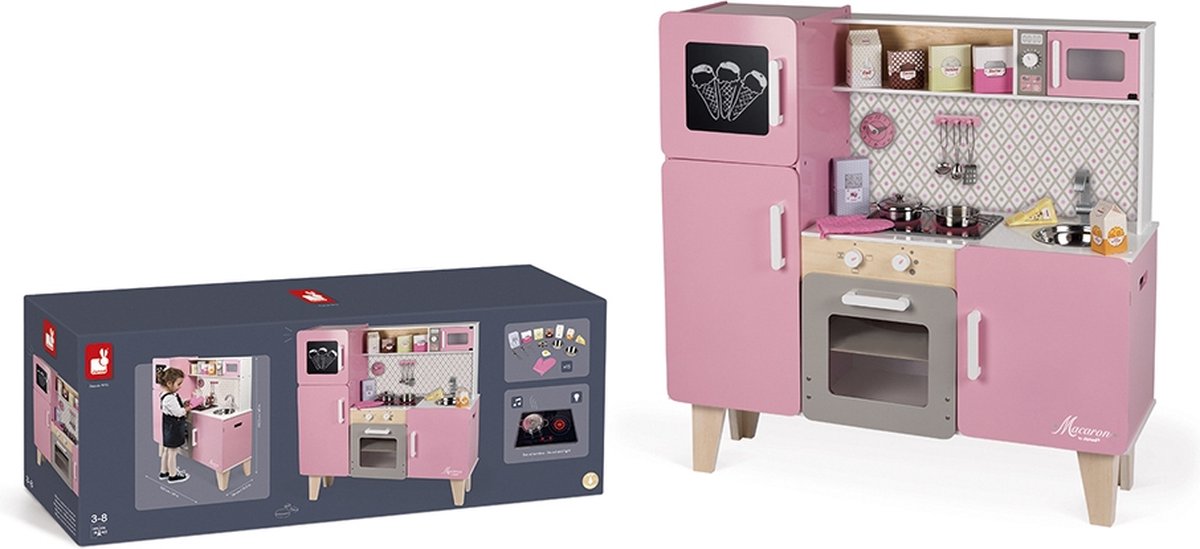 Janod - kitchen - macaron xxl - toy kitchen