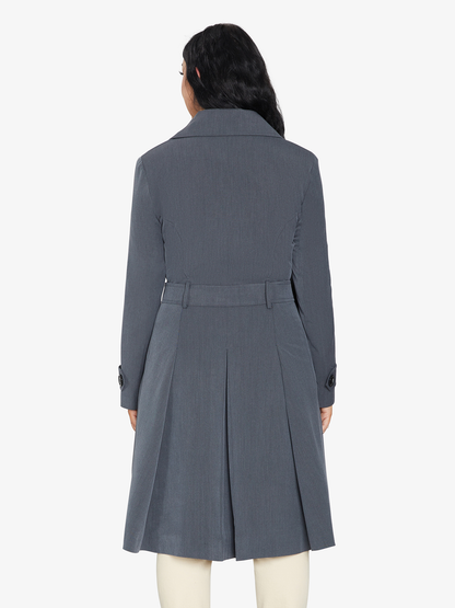 Grey Rose Eleusis double-breasted trench coat for spring and summer, stylish jacket with classic design and button details.