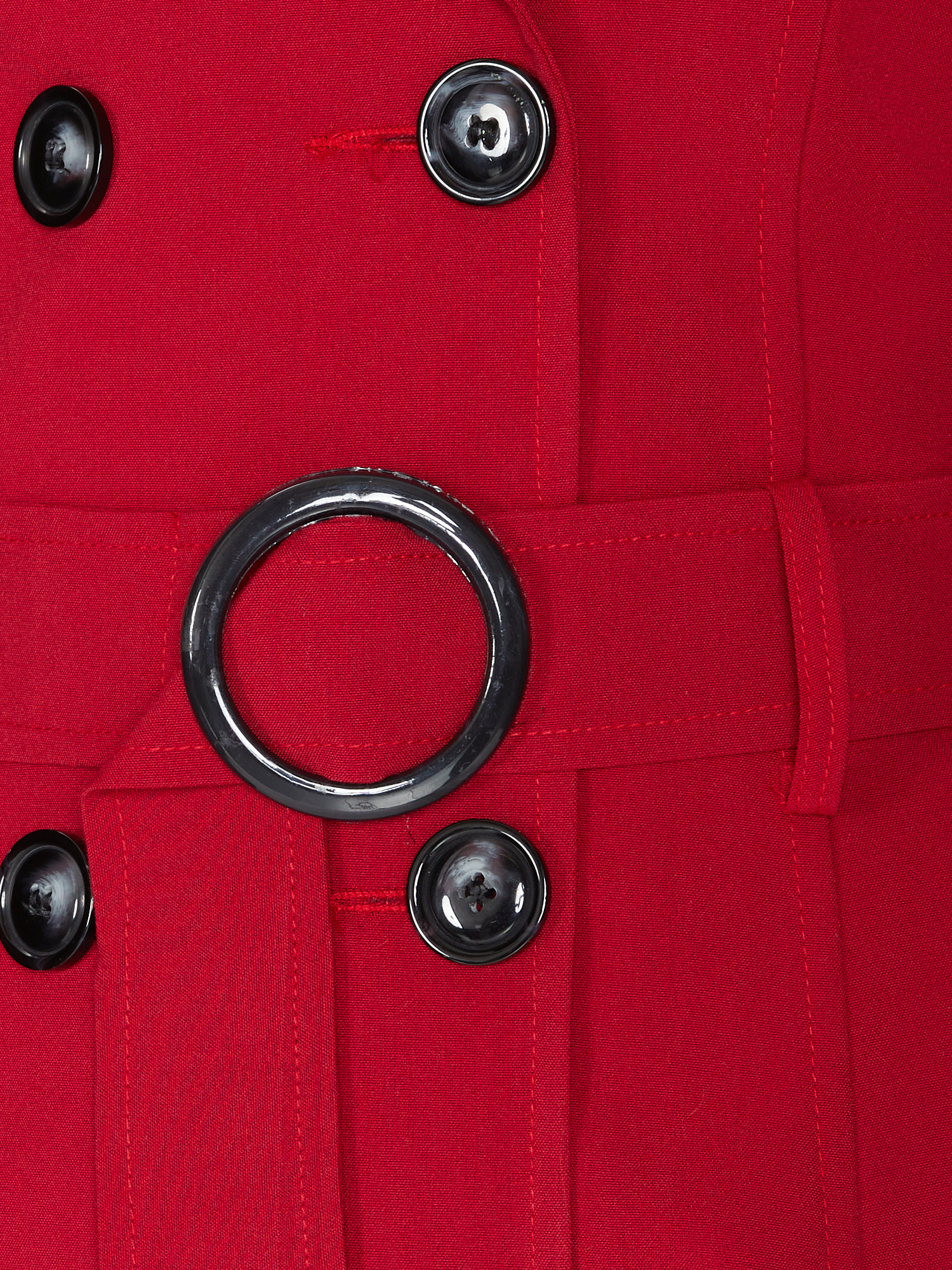 Rose Eleusis double-breasted trench coat in spring/summer style, featuring a stylish design and classic coat silhouette.